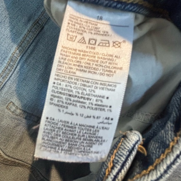 Old Navy Women’s Plus Jeans Size 18 Blue Mid Rise Straight Leg Stretch Denim - Picture 4 of 9